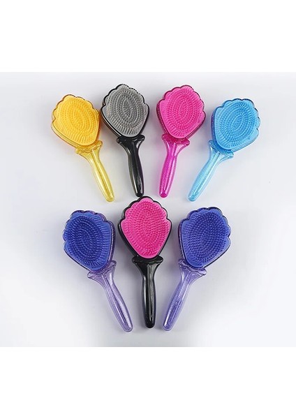 Yeni Şeffaf Kuaförlük Saç Fırçası Taşınabilir Kabuk Tarak Hava Yastığı Masaj Saç Bakımı Sevimli Karikatür Gökkuşağı Tarak (Yurt Dışından) modelleri