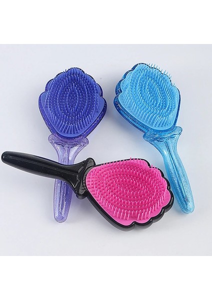Yeni Şeffaf Kuaförlük Saç Fırçası Taşınabilir Kabuk Tarak Hava Yastığı Masaj Saç Bakımı Sevimli Karikatür Gökkuşağı Tarak (Yurt Dışından) indirimleri