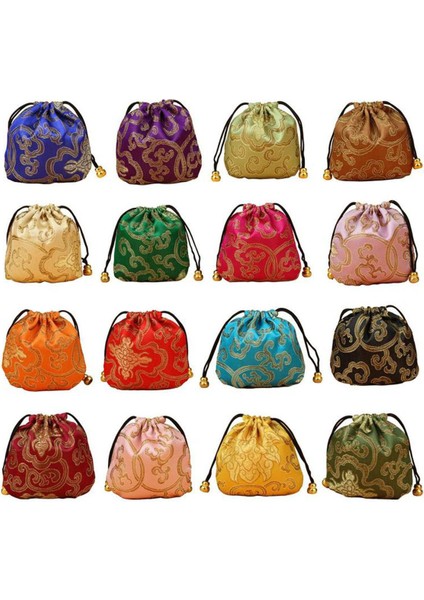 Haoen 24 Adet Ipek Brokar Takı Kese Çanta, Ipli Bozuk Para Cüzdanı, Hediye Çantası Değer Seti (Yurt Dışından)