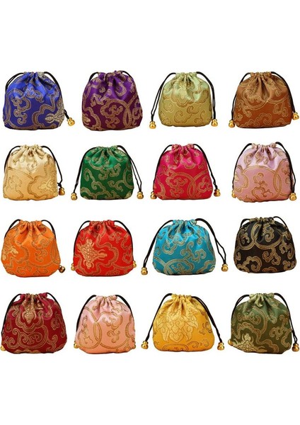 Haoen 24 Adet Ipek Brokar Takı Kese Çanta, Ipli Bozuk Para Cüzdanı, Hediye Çantası Değer Seti (Yurt Dışından) fiyatları