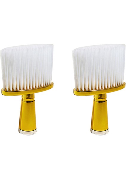 Xhhdqes 2x Yumuşak Saç Fırçası Boyun Yüz Duster Kuaförlük Saç Kesme Temizleme Fırçası Berber Salonu Kuaförlük Araçları-Altın (Yurt Dışından)