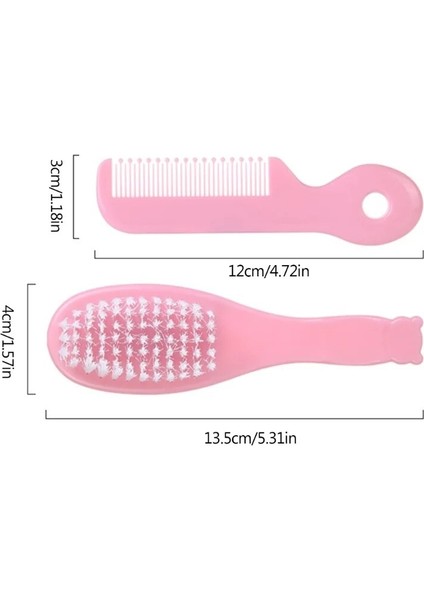 Bebek Saç Fırçası Tarak Seti Çocuk Saç Fırçası Yumuşak Naylon Kıl Beşik Kapaklar Saç Fırçası Yürümeye Başlayan Bebek Masaj Dropship (Yurt Dışından) indirimleri