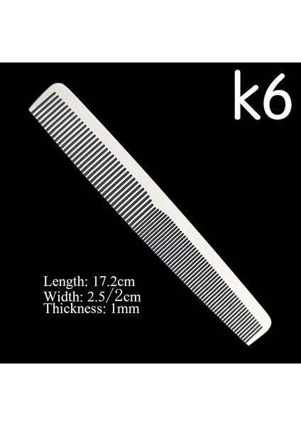 Cestomen Ultra-Ince Metal Saç Tarak K1-9 Salon Berber Paslanmaz Çelik Saç Kesme Kuaförlük Tarak Berber Stilist Haicut Araçları (Yurt Dışından) modelleri