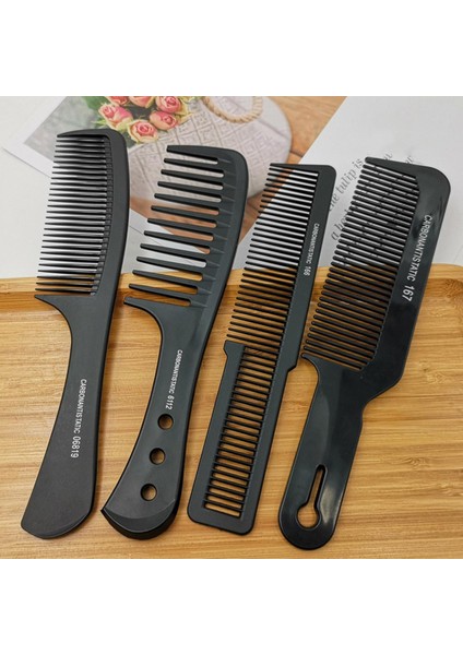 Tarak Plastik Berber Tarağı Siyah Kalınlaşmış Saç Kesme Tarağı Erkek ve Kadın Şekillendirici Aletler (Yurt Dışından)