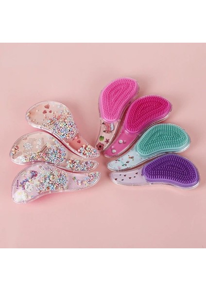 Çocuklar Saç Fırçası Yüksek Kaliteli Anti-Düğüm Masaj Saç Tarak Karikatür Çocuk Sevimli Kuaförlük Tarak Küçük Tt Saç Bakım Tarak (Yurt Dışından) fiyatları