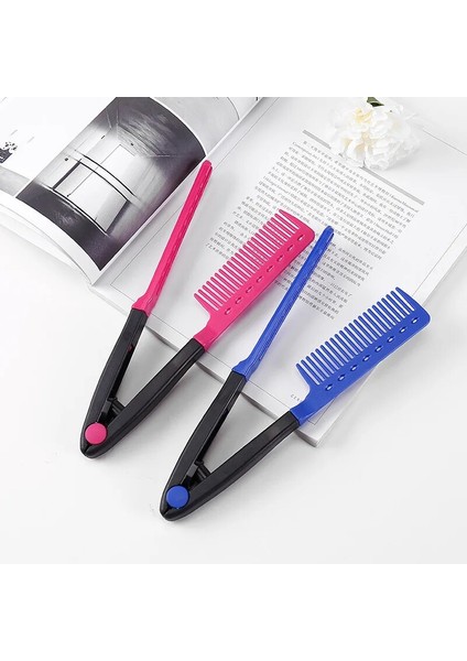 Adet Yıkanabilir Katlanır Saç Düzleştirici Tarak Kuaförlük Fırça Tarak Saç Şekillendirici Klip Aracı Berber Aksesuarları Saç Tarak (Yurt Dışından)