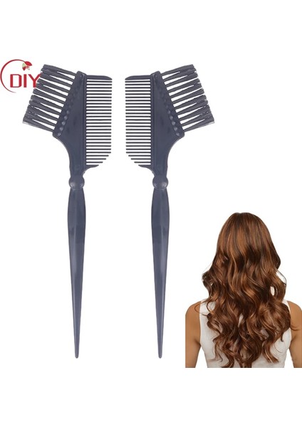 Adet Saç Boyama Fırçaları Yumuşak Boya Fırçası Ev Dıy Saç Boyama Tarağı Kuaförlük Için Ev Salon Saç Fırçaları Berber Aksesuarları (Yurt Dışından)