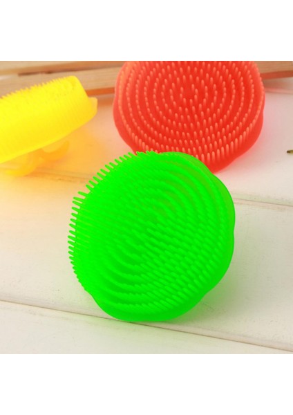 Masaj Tarak Yuvarlak Baş Masaj Aleti Solmayan Plastik Banyo Saç Derisi Tarak Banyo Aracı Kafa Cilt Şampuan Fırçası (Yurt Dışından) fırsatları