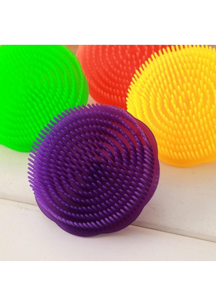 Masaj Tarak Yuvarlak Baş Masaj Aleti Solmayan Plastik Banyo Saç Derisi Tarak Banyo Aracı Kafa Cilt Şampuan Fırçası (Yurt Dışından) indirimleri