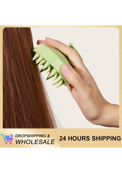 Saç Tarak Silikon Saç Temizleme Banyosu Spa Duş Fırçası Masaj Fırçası Saç Bakım Şampuanı Banyo Fırçası Tarak Saç Yıkama Tarağı (Yurt Dışından)