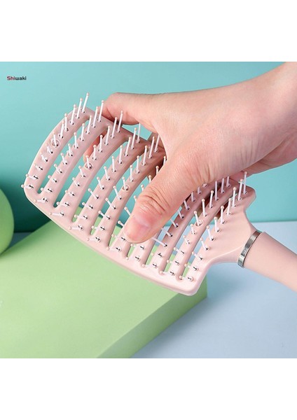 Kıvırcık Düz Islak ve Kuru Saçlar Için Saç Fırçası Saç Derisine Masaj Tarakları Oymak Pembe (Yurt Dışından) fırsatları