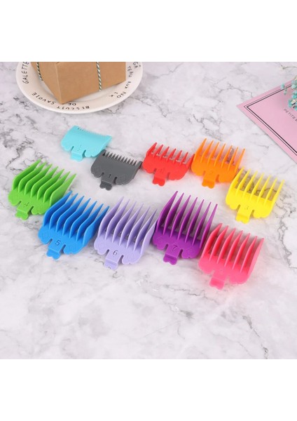 10 Adet Evrensel Saç Kesme Makinesi Sınırı Tarak Kılavuz Sınırı Tarak Giyotin Muhafızları Eki Profesyonel Kuaförlük Araçları (Yurt Dışından) modelleri