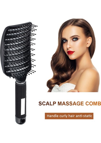 Saç Derisine Masaj Tarak Saç Fırçası Kadın Islak Kuru Kıvırcık Çözücü Saç Fırçası Kıl Naylon Salon Saç Şekillendirici Araçları Dropship (Yurt Dışından) fırsatları