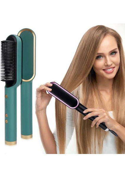Sıcaklık Kontrolü Yüksek Kaliteli Saç Düzleştirici Tarak (Yurt Dışından) fırsatları