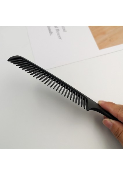 Tarak Plastik Berber Tarağı Siyah Kalınlaşmış Saç Kesme Tarağı Erkek ve Kadın Şekillendirici Aletler (Yurt Dışından) fırsatları