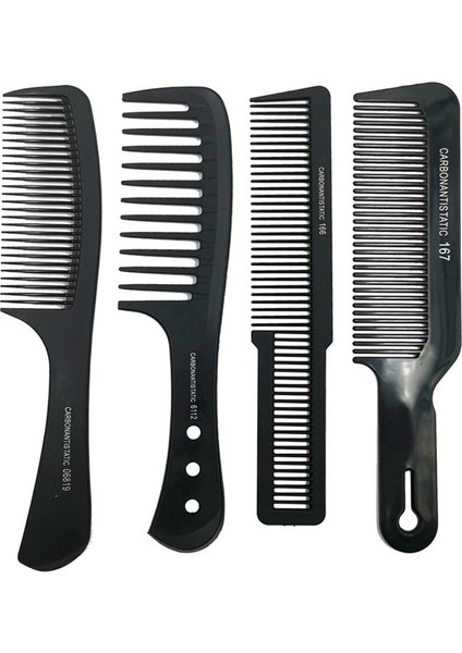 Tarak Plastik Berber Tarağı Siyah Kalınlaşmış Saç Kesme Tarağı Erkek ve Kadın Şekillendirici Aletler (Yurt Dışından) indirimleri