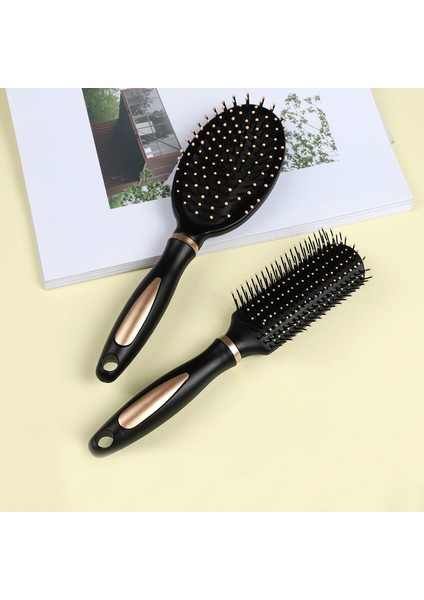 Anti-Statik Tarak Kız Öğrenciler Kore Versiyonu Kıvırcık Saç Tarağı Erkek ve Kadın Hava Yastığı Masaj Tarağı Iç Toka Sevimli Şekil Silindir Döner Tarak (Yurt Dışından) fiyatları