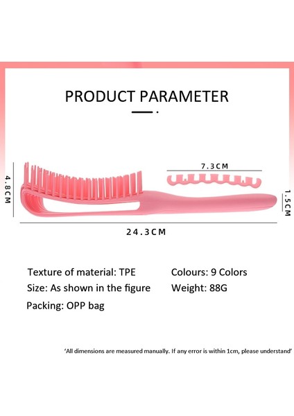 Renk Masaj Kabarık Kıvırcık Saç Sekiz Pençe Tarak Kafa Derisi Masaj Saç Tarak Boynuz Temizleme Fırçası Modelleme Tarak Saç Stili Aracı (Yurt Dışından) modelleri