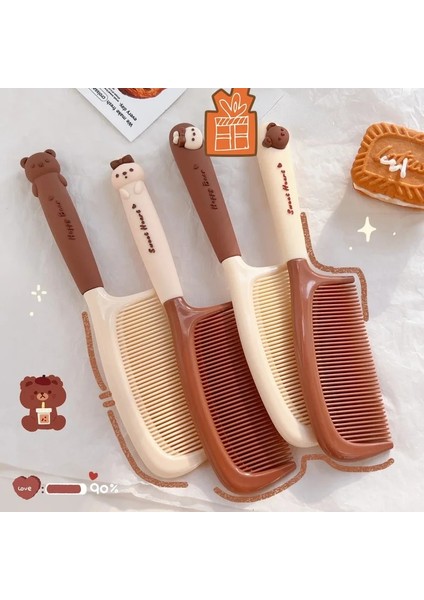 Adet Sevimli Karikatür Bebek Saç Fırçası Süt Çay Rengi Tarak Kawaii Ayı Tavşan Yumuşak Saplı Reçine Tarak Küçük Kız Için Saç Aksesuarları (Yurt Dışından) fiyatları