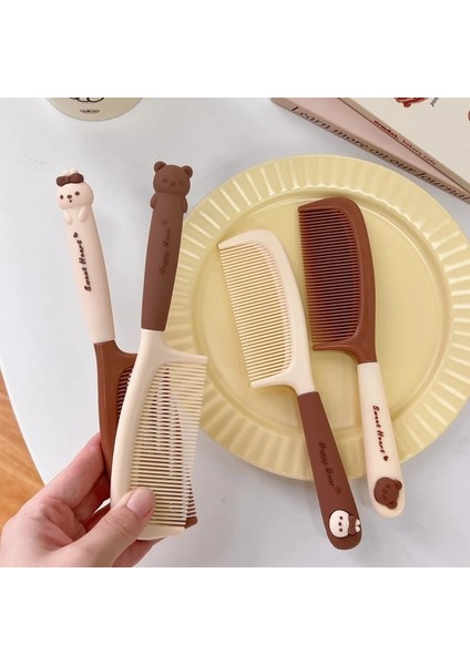 Adet Sevimli Karikatür Bebek Saç Fırçası Süt Çay Rengi Tarak Kawaii Ayı Tavşan Yumuşak Saplı Reçine Tarak Küçük Kız Için Saç Aksesuarları (Yurt Dışından) fırsatları