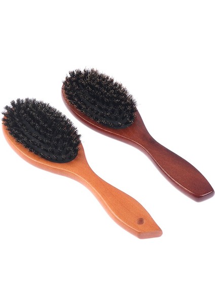 Doğal Domuzu Kıl Saç Fırçası Kadın Erkek Çocuk Yumuşak Kıllar Fırça Saç Tarak Parlatıcı Doku Geri Yükleme Ahşap Saplı Saç Fırçası (Yurt Dışından) fırsatları