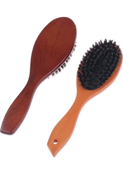 Doğal Domuzu Kıl Saç Fırçası Kadın Erkek Çocuk Yumuşak Kıllar Fırça Saç Tarak Parlatıcı Doku Geri Yükleme Ahşap Saplı Saç Fırçası (Yurt Dışından) indirimleri