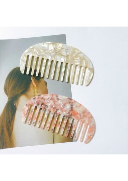 Moda Asetat Anti-Statik Saç Tarak Rahat Kaplumbağa Kabuğu Kuaförlük Tarak Saç Kesme Fırçası Saç Şekillendirici Araçları (Yurt Dışından) fırsatları