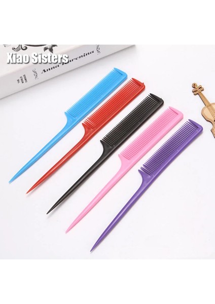 Adet Anti-Statik Kuaförlük Taraklar Karışık Düz Saç Fırçaları Ucu-Kuyruk Tarak At Kuyruğu Tarak Pro Salon Saç Bakımı Şekillendirici Araçları (Yurt Dışından)