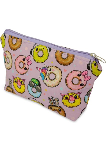 Pembe Donut Makyaj Çantası modelleri