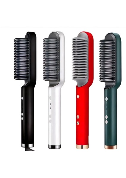 Etkili Şekillendirme Çok Yönlü 2'si 1 Arada Elektrikli Saç Düzleştirici Fırça ve Kıvırma Tarağı. Güvenli Saç Düzleştirmeyi Sağlamak Haşlanma Önleyici Teknolojiye Sahiptir (Yurt Dışından)