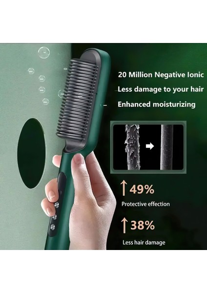 Etkili Şekillendirme Çok Yönlü 2'si 1 Arada Elektrikli Saç Düzleştirici Fırça ve Kıvırma Tarağı. Güvenli Saç Düzleştirmeyi Sağlamak Haşlanma Önleyici Teknolojiye Sahiptir (Yurt Dışından) fiyatları