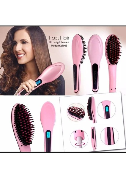 Hızlı Saç Düzleştirici Fırça Saç Düzleştirici Kadınlar Için Saç Şekillendirici (Yurt Dışından)