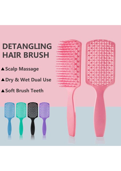 Saç Tarak Brosse Demelant Saç Fırçası Kadın Islak Kuru Tarak Saç Fırçası Saç Derisi Masaj Tarak Fırça Salon Saç Kuaförlük Araçları (Yurt Dışından)