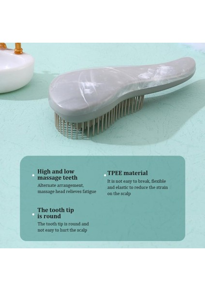Adet Geniş Diş Hava Yastığı Tarak Kadın Kafa Derisi Masaj Tarak Saç Fırçası Oyma Ev Salon Dıy Kuaförlük Aracı Ekstra 2% O (Yurt Dışından) modelleri