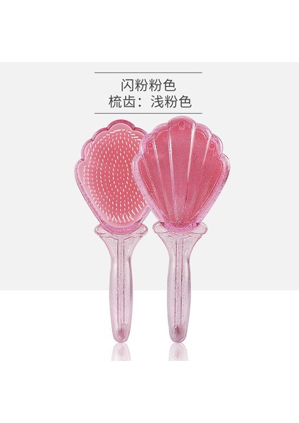 Yeni Glitter Model Kolu Kabuk Tarak Pürüzsüz Saç Anti-Düğüm Plastik Tarak Saç Fırçası Kadın (Yurt Dışından) indirimleri