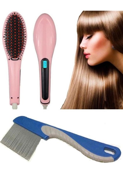 Saç Düzleştirici Fırçası ve Bit Önleyici Tarağı (Yurt Dışından) fiyatları