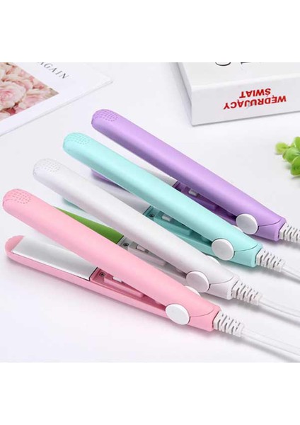 Seramik Mini Saç Düzleştirici Demir Seramik Yön Şekillendirici Araçları Saç Bigudi Düzleştirici (Yurt Dışından)