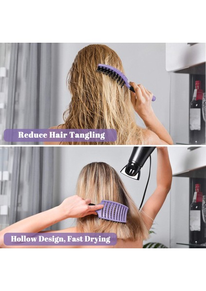 Kıl Naylon Kadın Tarak Saç Derisine Masaj Tarak Saç Fırçası Islak Kıvırcık Detangle Saç Fırçası Salon Kuaförlük Şekillendirici Araçları (Yurt Dışından) modelleri