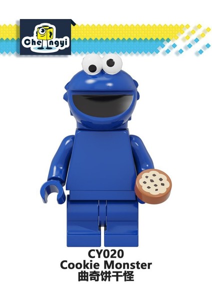 Adet/takım Yapı Taşları Susam Karikatür Anime Sokak Elmo Çerez Grover Zoe Ernie Büyük Kuş Kafaları Rakamlar Hediye Oyuncaklar Çocuklar Için CY1003 (Yurt Dışından) fırsatları