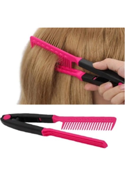 1 Adet Moda Saç Tarak V Tipi Saç Düzleştirici Tarak Dıy Salon Saç Kesimi Kuaförlük Şekillendirici Aracı Berber Anti-Statik Tarak Fırçası (Yurt Dışından) fırsatları