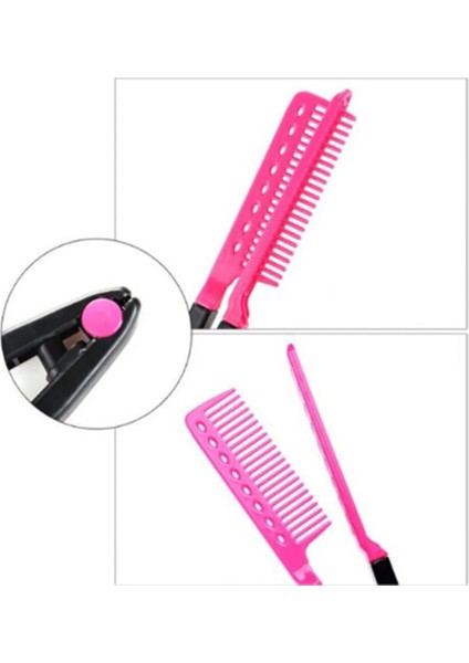 1 Adet Moda Saç Tarak V Tipi Saç Düzleştirici Tarak Dıy Salon Saç Kesimi Kuaförlük Şekillendirici Aracı Berber Anti-Statik Tarak Fırçası (Yurt Dışından) indirimleri