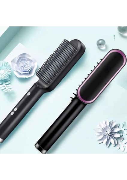 Saç Düzleştirici Fırça Negatif Sıcak Tarak Iyon Kıvırıcı 5temp Düz Saç Tarak ile Tembel Tarak Haşlanma Önleyici Hızlı Isıtma (Au Fiş) (Yurt Dışından) indirimleri