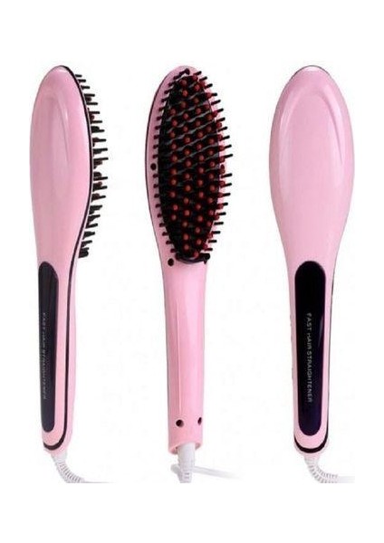 Fast Digital Saç Düzleştirici Fırçası Pembe (Yurt Dışından) fiyatları