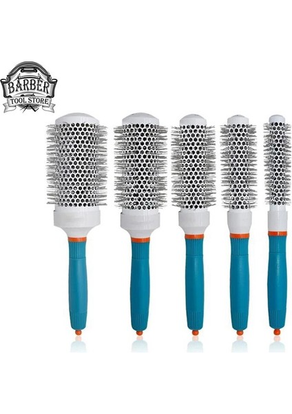 Profesyonel Yuvarlak Saç Tarak Salon Saç Düzleştirme Tarak Seramik Yuvarlak Fırça Kadın Kıvırcık Saç Şekillendirici Araçları (Yurt Dışından)