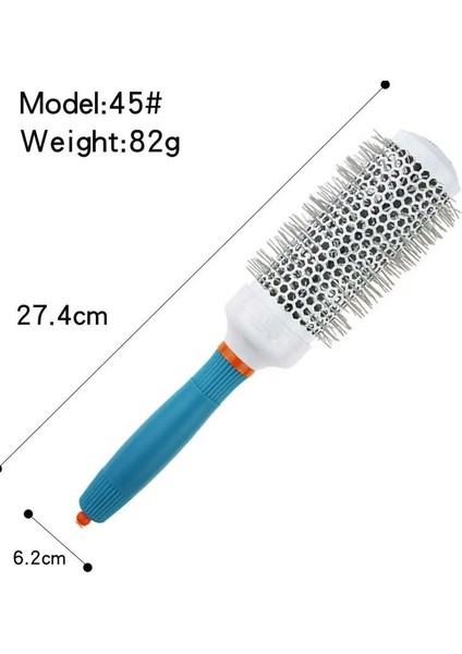 Profesyonel Yuvarlak Saç Tarak Salon Saç Düzleştirme Tarak Seramik Yuvarlak Fırça Kadın Kıvırcık Saç Şekillendirici Araçları (Yurt Dışından) fırsatları