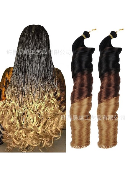 Peruk Fransız Kıvırcık Uzun Kıvırcık Saç Gevşek Dalga Tığ Işi Hairsingle Tüp Büyük Bobin Spiral Bobin 24IN (Yurt Dışından) indirimleri