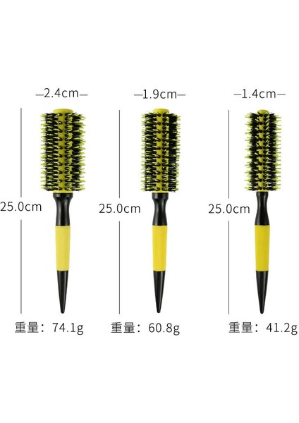 Sıcak Satış Seramik Demir Varil Tarak Profesyonel Salon Şekillendirici Araçları Yuvarlak Saç Tarak Kuaförlük Saç Maşası Fırçaları Taraklar (Yurt Dışından)