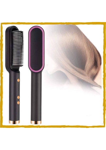 2'si 1 Arada Saç Şekillendirici Tarak Düzleştirici Saç Fırçası (Yurt Dışından) modelleri