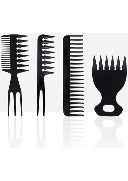 Siyah Tarak Seti Düz Saç Fırçası Saç Kesme Makinesi Kıvırcık Saçlar Için Özel Alet Anti-Düğüm Yüksek Kaliteli Düz Tarak Aksesuarları (Yurt Dışından)