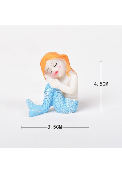 Adet Denizkızı Küçük Heykeli Heykelcik El Sanatları Şekil Süsleme Akvaryum Balık Tankı (Yurt Dışından) modelleri